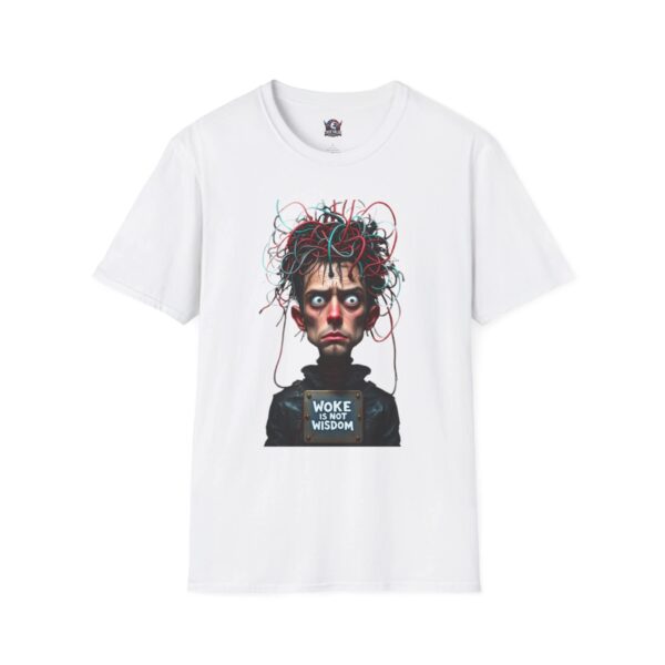 WOKE ISN'T WISDOM :  Scrambled Head Men's Tee B2