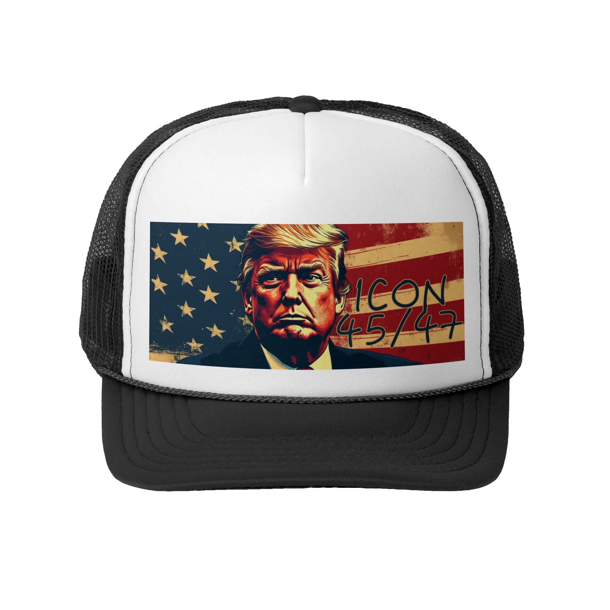 TRUMP ICON 45/47: Trucker Hat D4