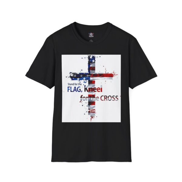 STAND FOR THE FLAG, KNEEL FOR THE CROSS : Men's Tee N14