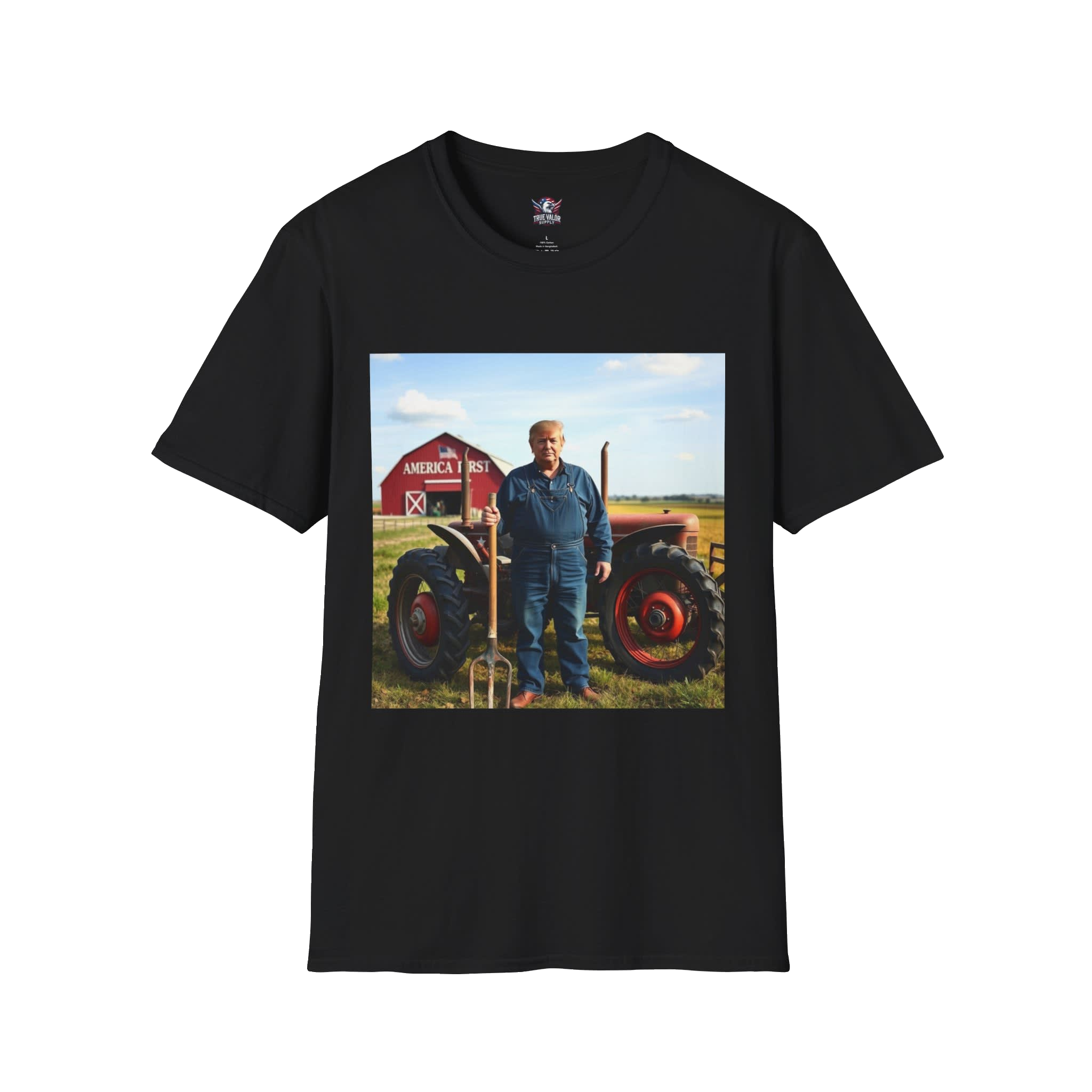 AMERICA FIRST : Farmer Trump Men's Tee B2