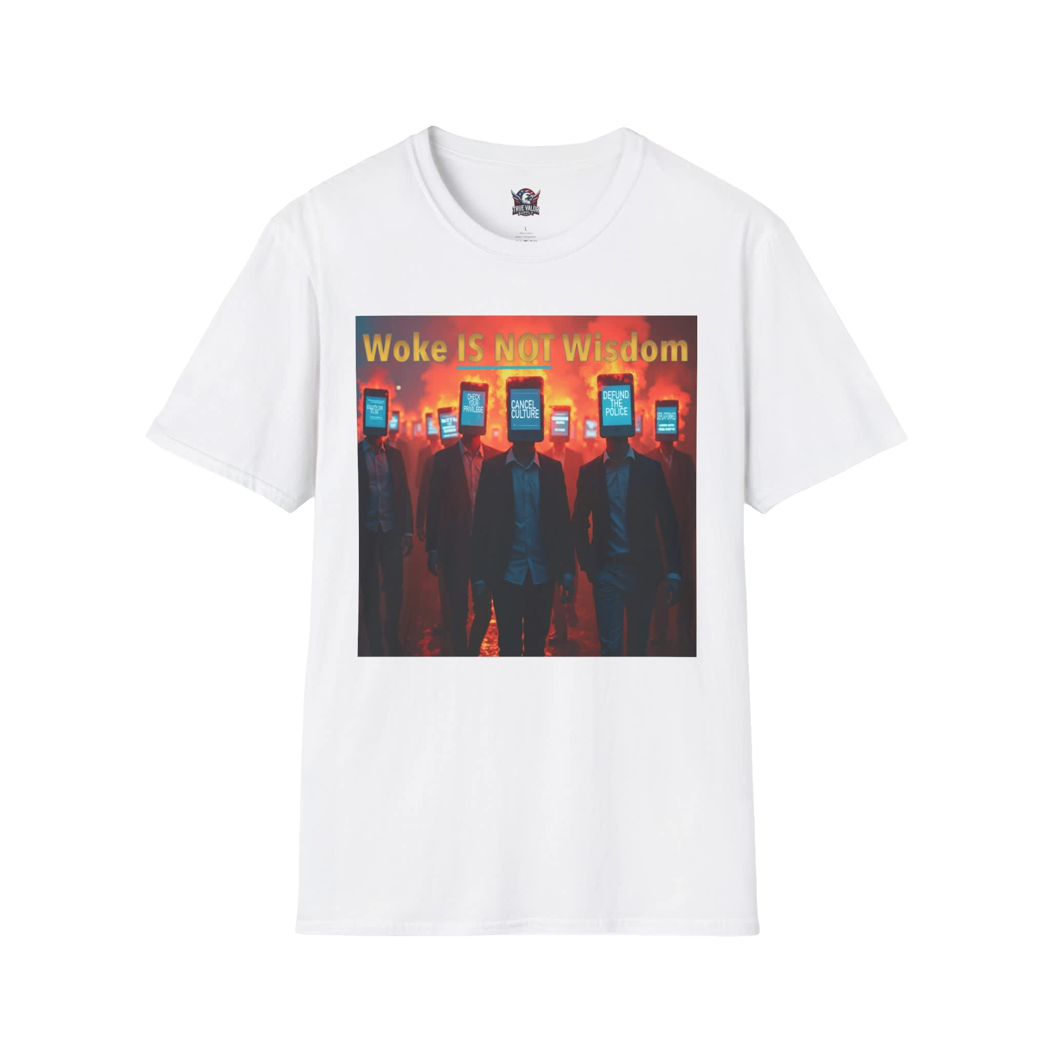 WOKE ISN'T WISDOM :  Woke Mob Men's Tee A1