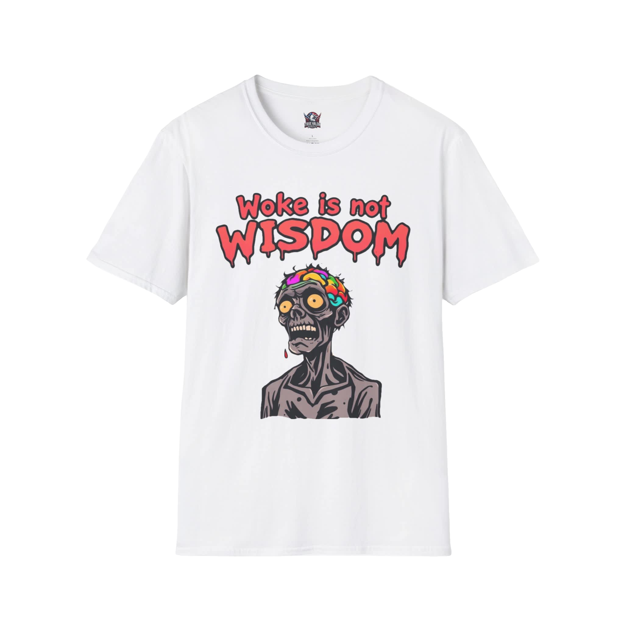 WOKE ISN'T WISDOM : Zombie Brain Men's Tee G7
