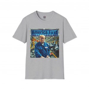 AMERICA FIRST : Trump Auto Men's Tee D4 - Image 3