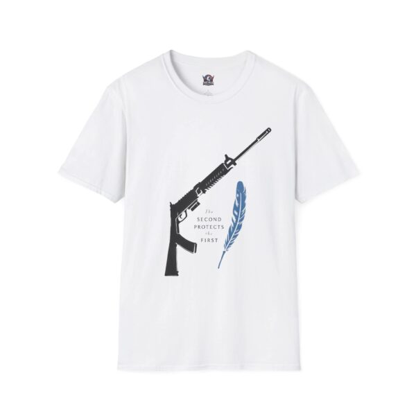 THE SECOND PROTECTS THE FIRST: Men's Tee Q17