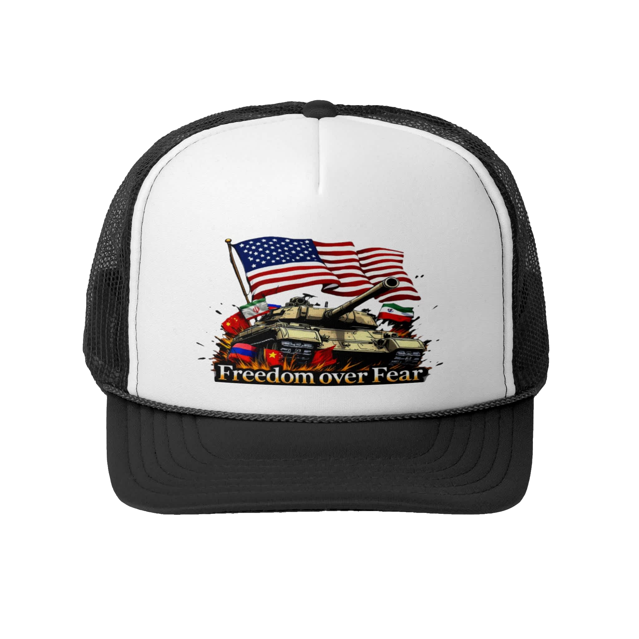 FREEDOM OVER FEAR: Trucker Hat C3
