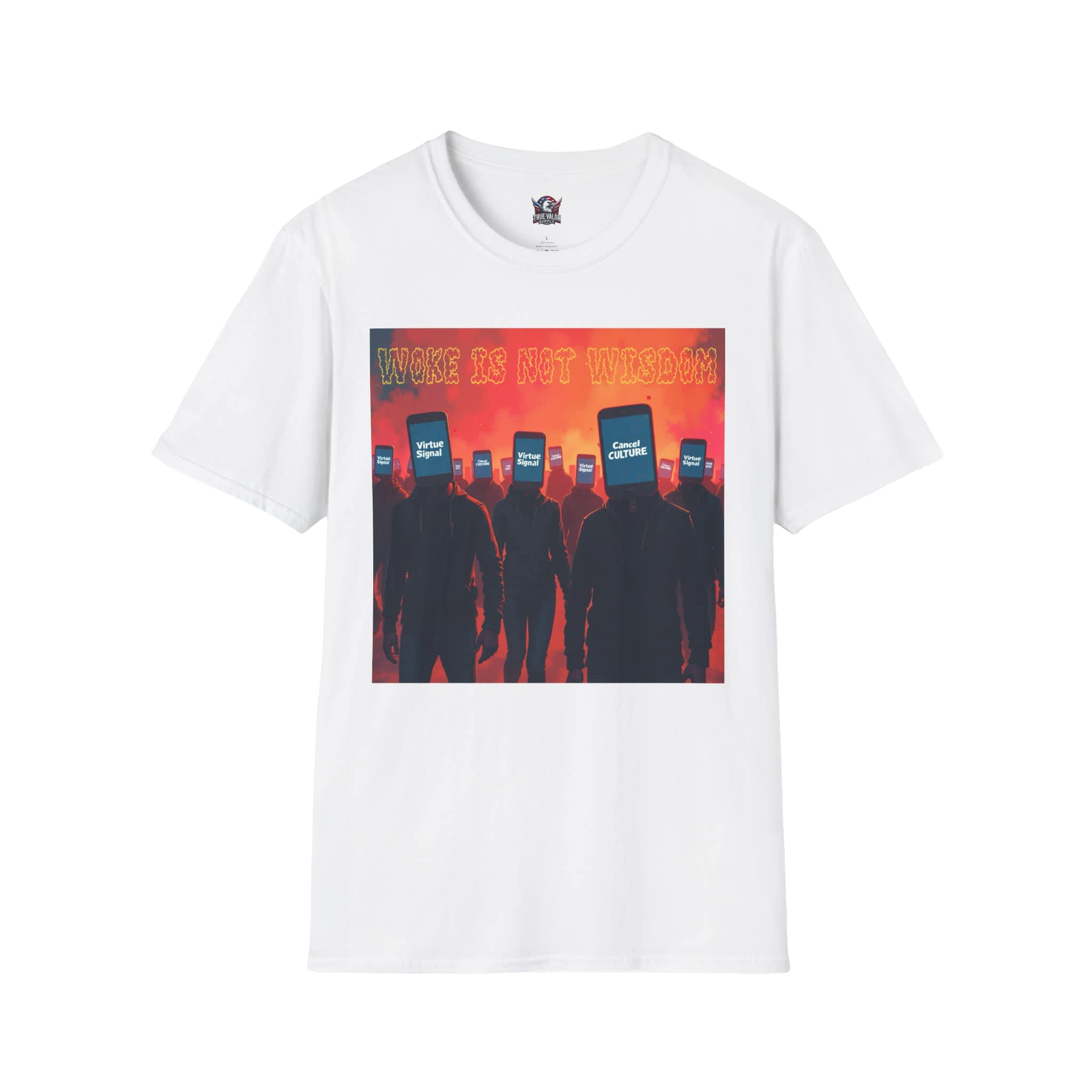 WOKE ISN'T WISDOM : Woke Mob Men's Tee B2