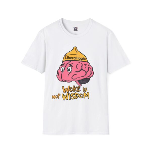 WOKE ISN'T WISDOM :  Liberal Logic Brain Men's Tee A1