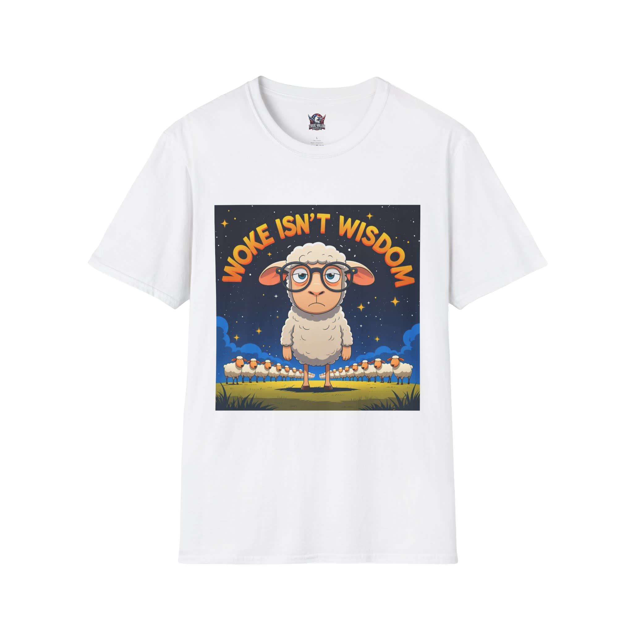 WOKE ISN'T WISDOM :  Sheep Men's Tee C3