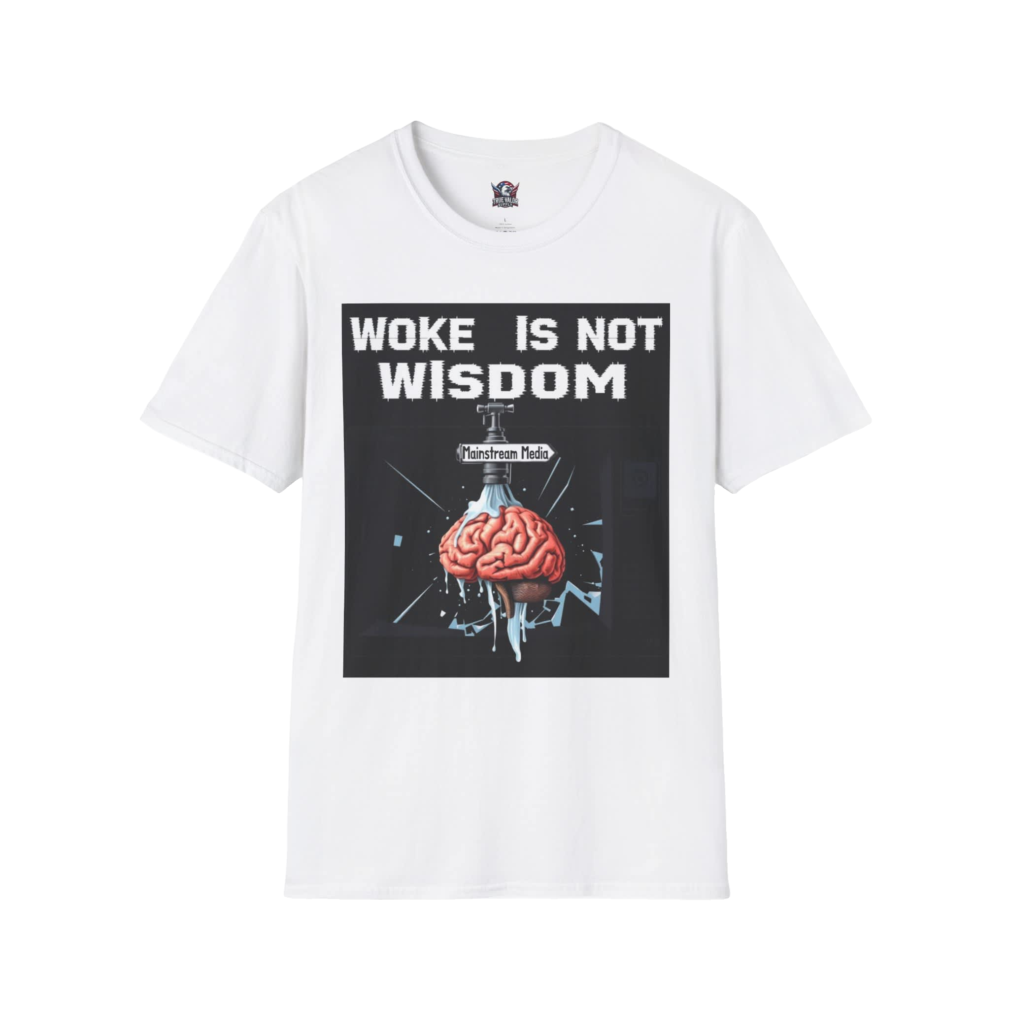 WOKE ISN'T WISDOM : Faucet Wash Men's Tee B2