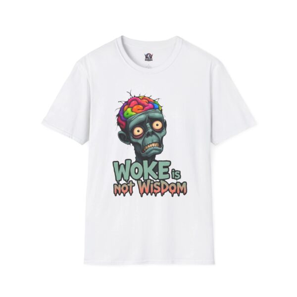 WOKE ISN'T WISDOM :  Zombie Brain Men's Tee D4