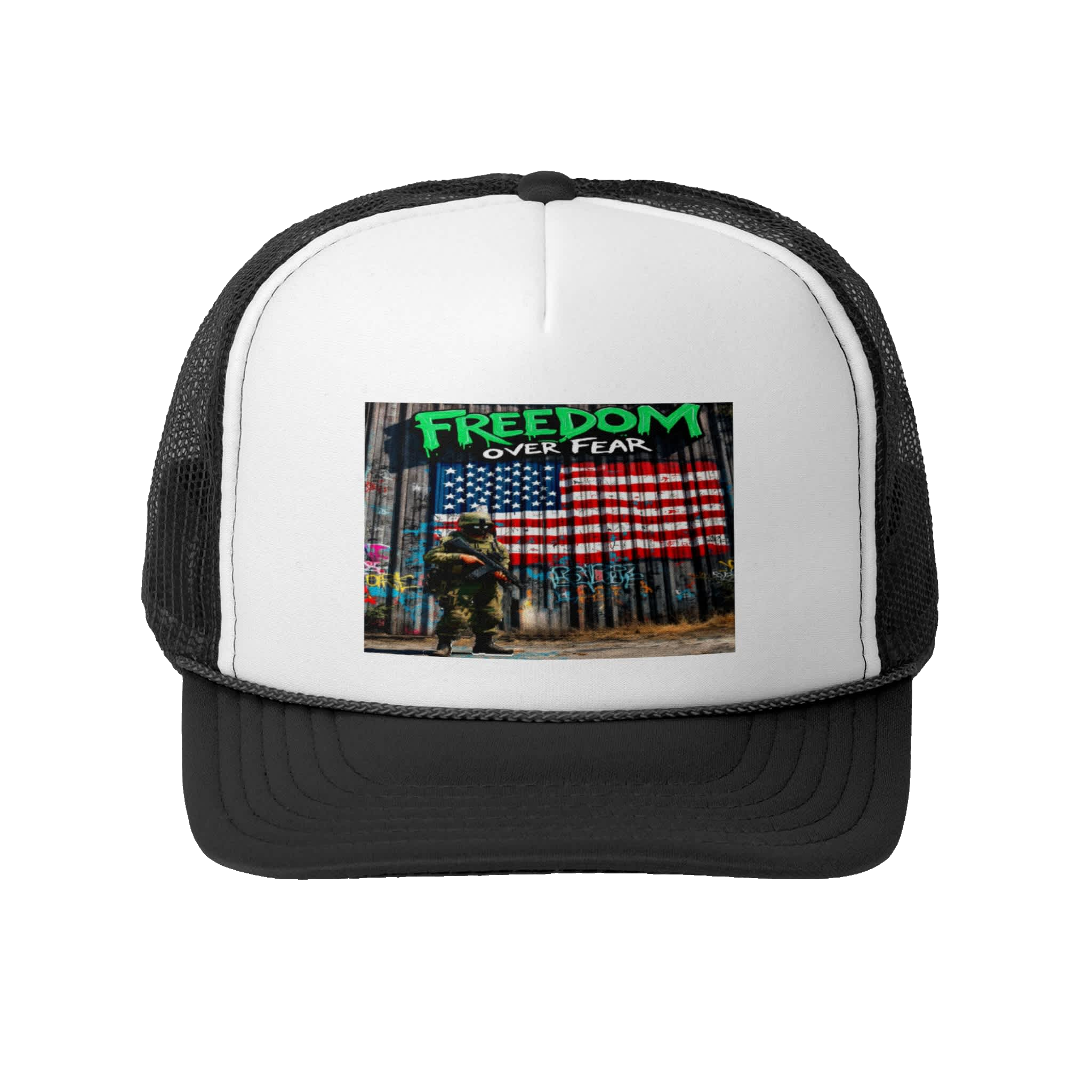 FREEDOM OVER FEAR: Trucker Hat G7