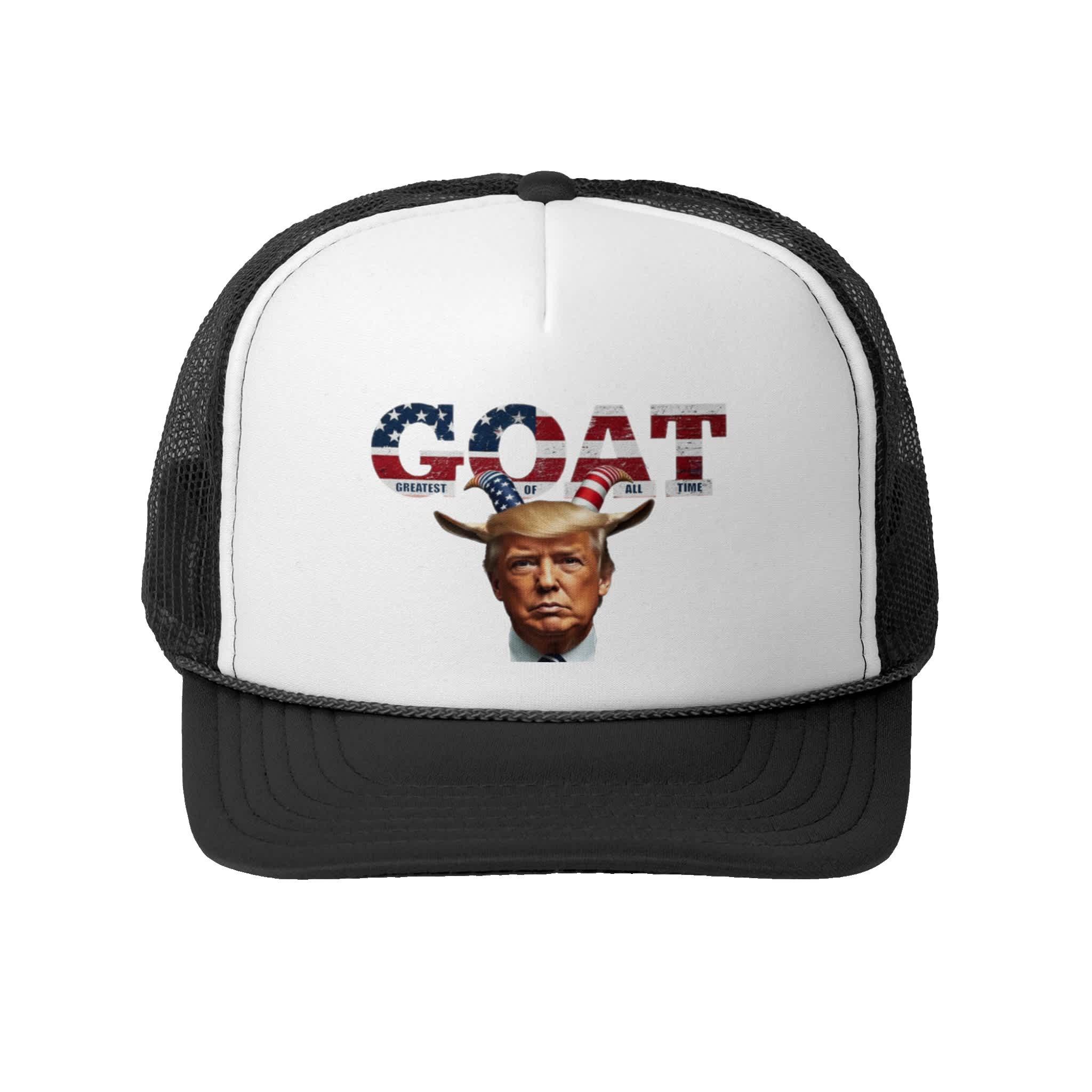 TRUMP GOAT: Trucker Hat D4