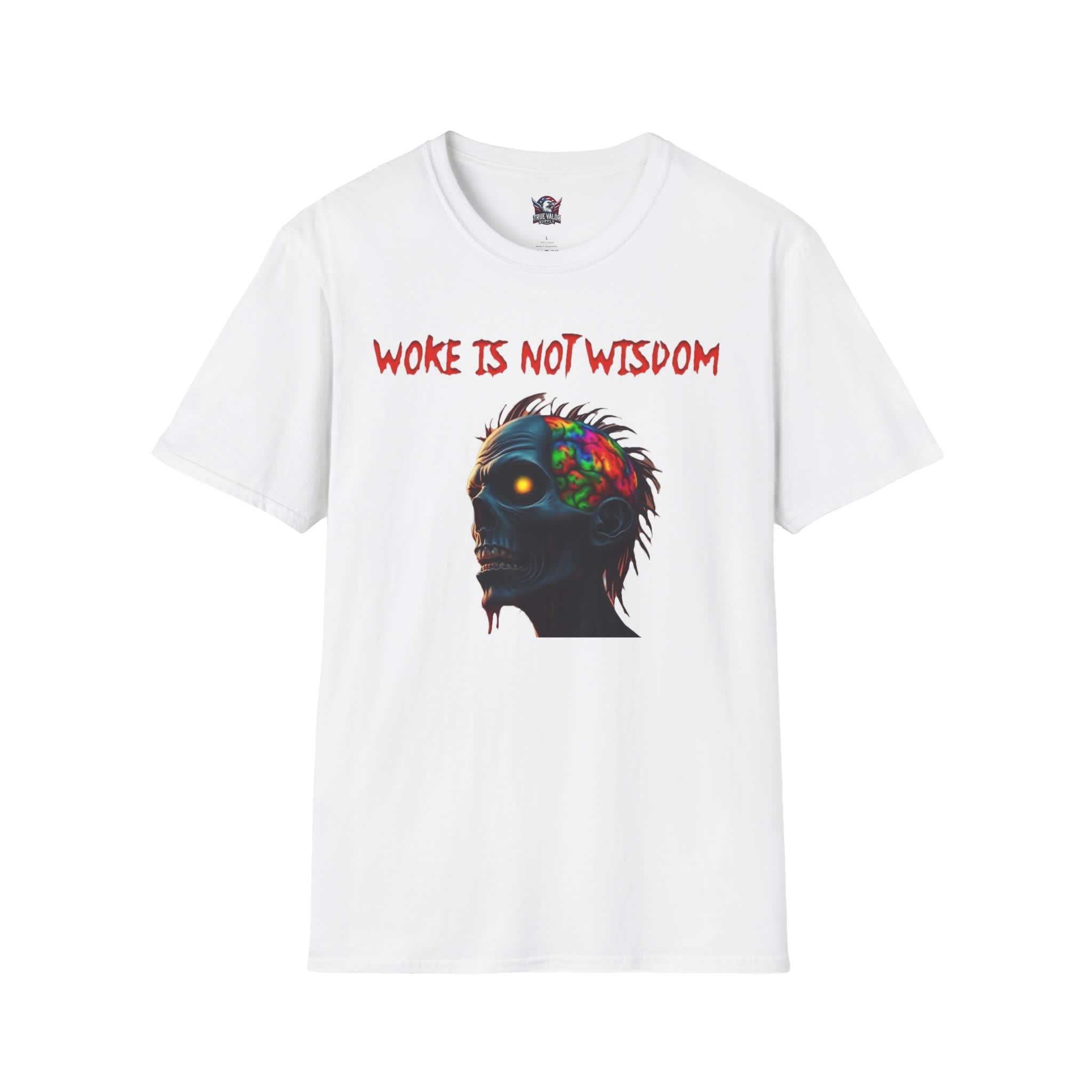 WOKE ISN'T WISDOM :  Zombie Brain Men's Tee H8