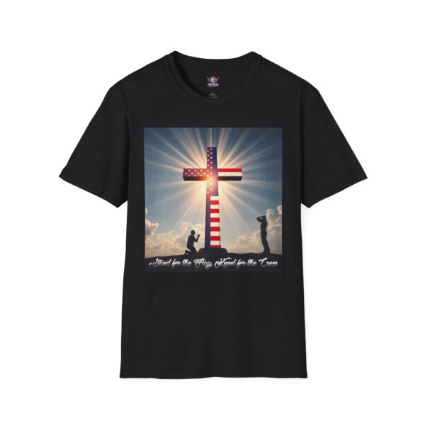 STAND FOR THE FLAG, KNEEL FOR THE CROSS : Men's Tee I9