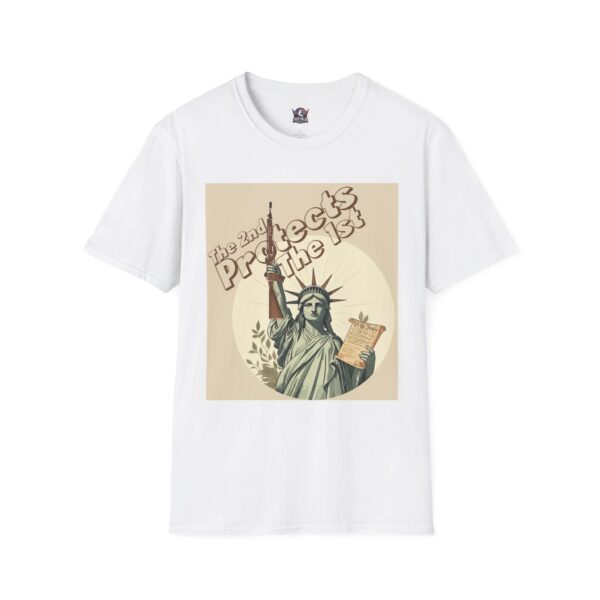 THE SECOND PROTECTS THE FIRST: Men's Tee D4