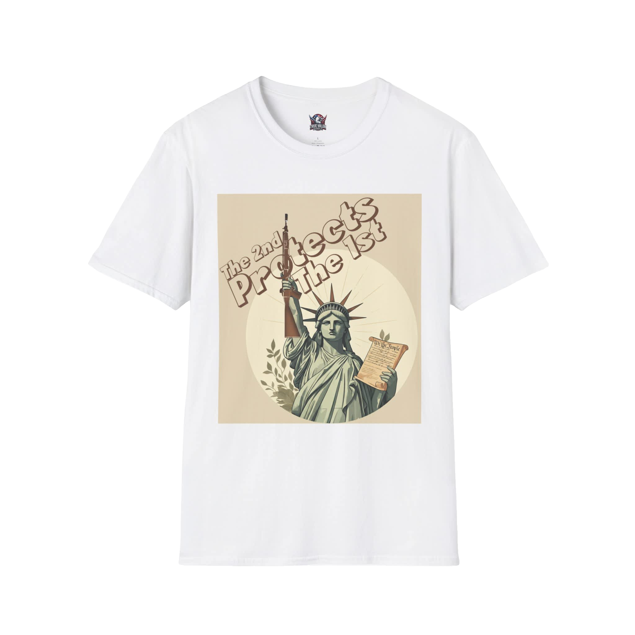 THE SECOND PROTECTS THE FIRST: Men's Tee D4