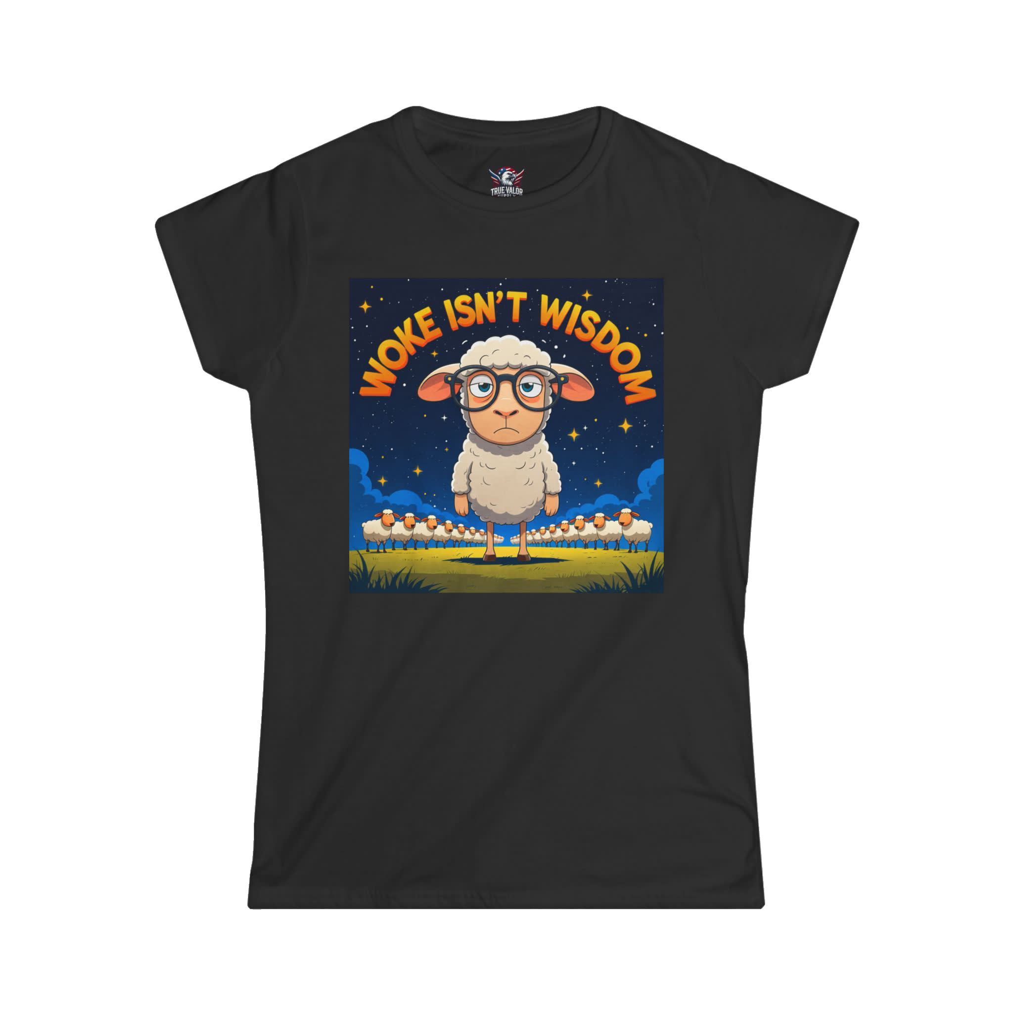 WOKE ISN'T WISDOM : Sheep Women's Tee C3
