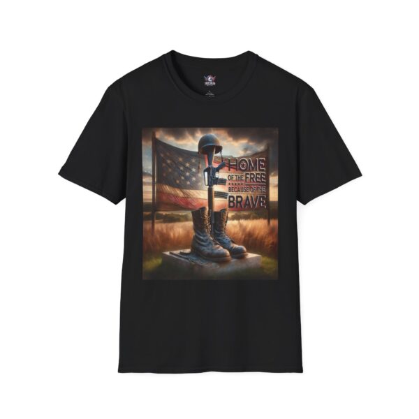 HOME OF THE FREE BECAUSE OF THE BRAVE : Men's Tee H8