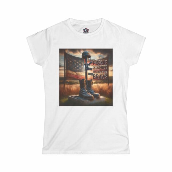 HOME OF THE FREE BECAUSE OF THE BRAVE : Women's Tee H8