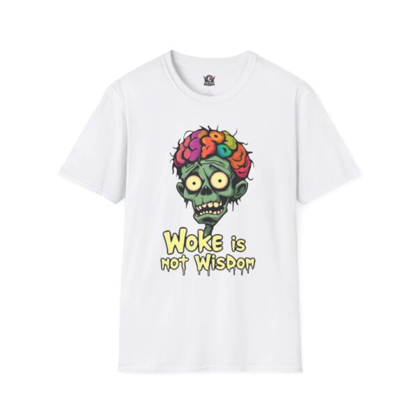 WOKE ISN'T WISDOM :  Zombie Brain Men's Tee C3