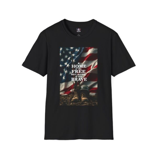 HOME OF THE FREE BECAUSE OF THE BRAVE : Men's Tee C3