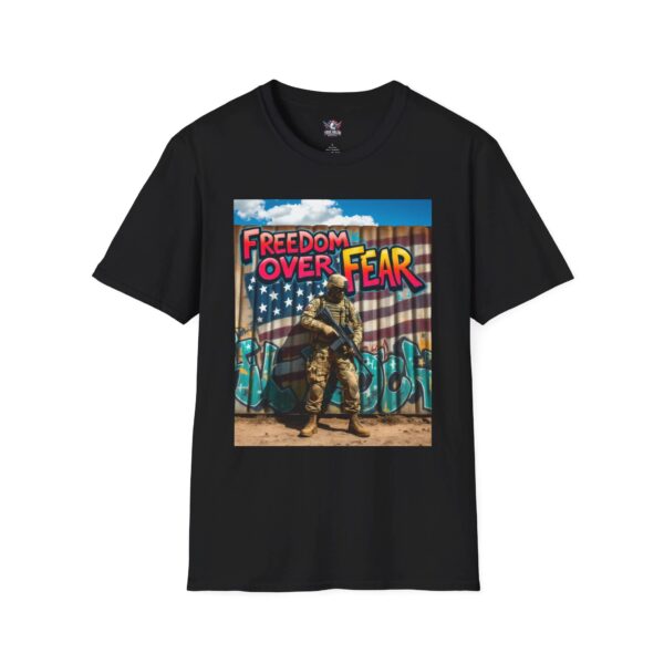 FREEDOM OVER FEAR : Secure Border Men's Tee C3