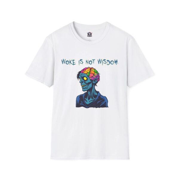 WOKE ISN'T WISDOM :  Zombie Brain Men's Tee J10