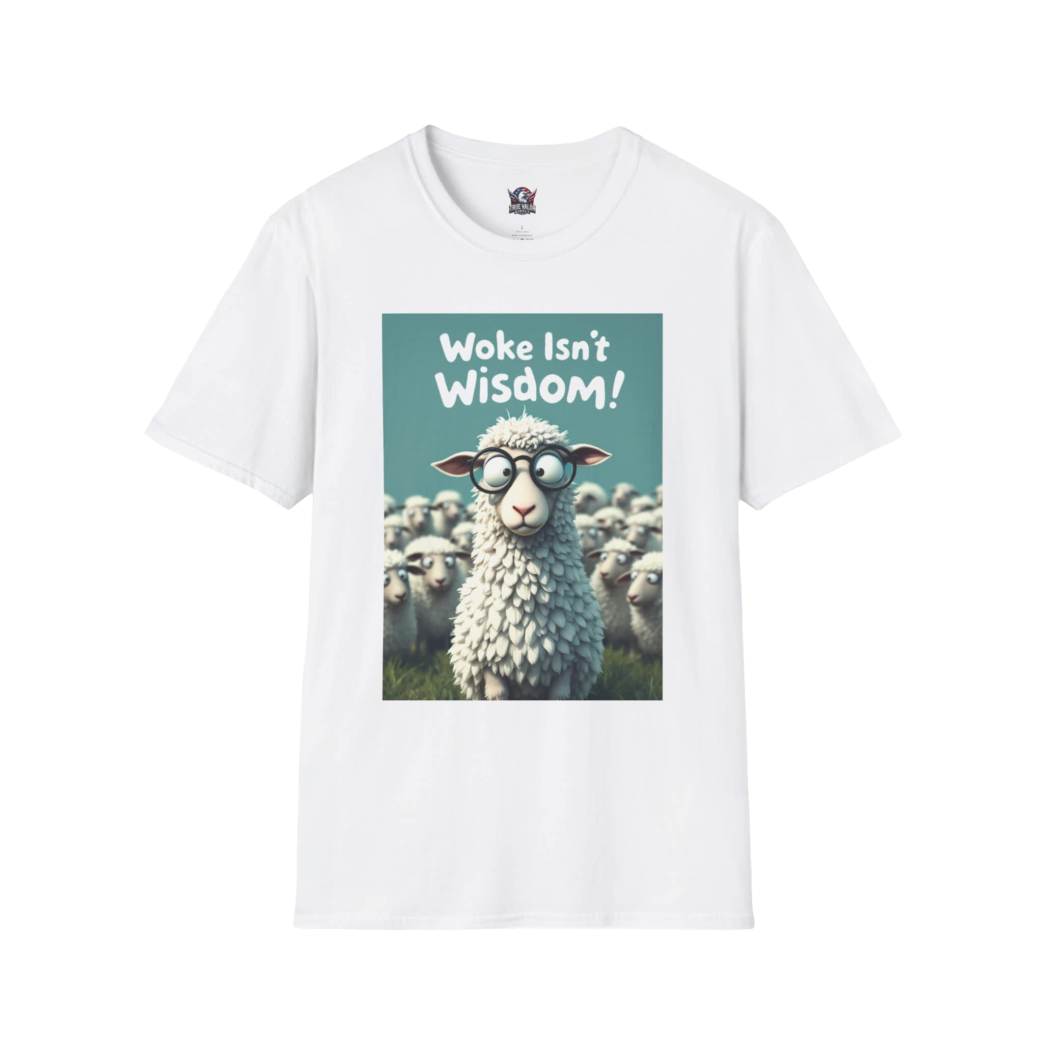 WOKE ISN'T WISDOM :  Sheep Men's Tee B2