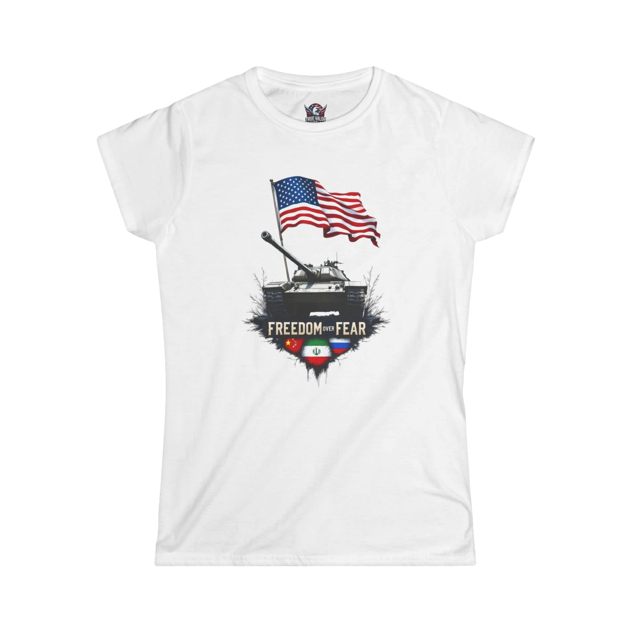FREEDOM OVER FEAR : Tank Women's Tee E5