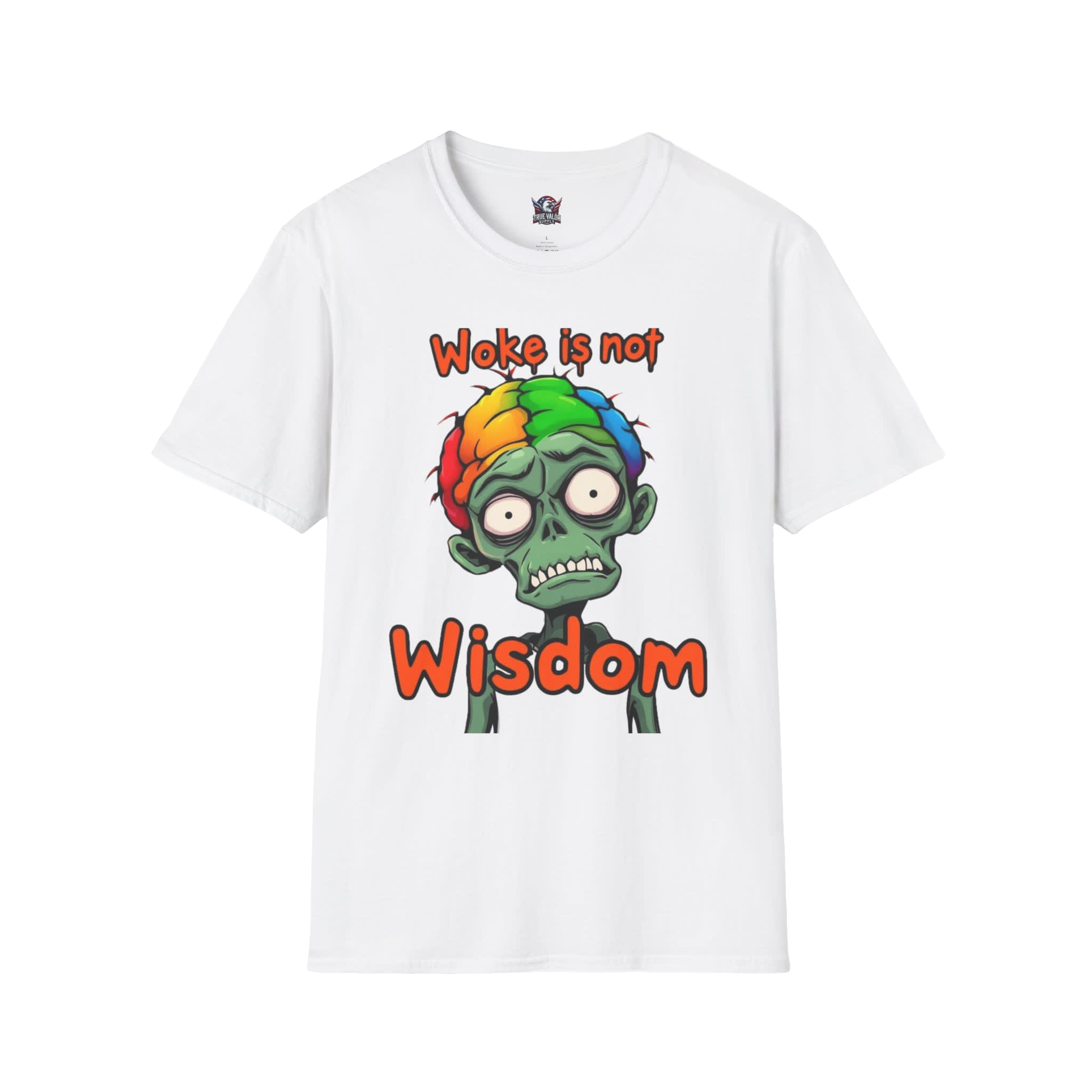 WOKE ISN'T WISDOM : Zombie Brain Men's Tee E5