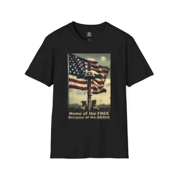 HOME OF THE FREE BECAUSE OF THE BRAVE : Men's Tee A1
