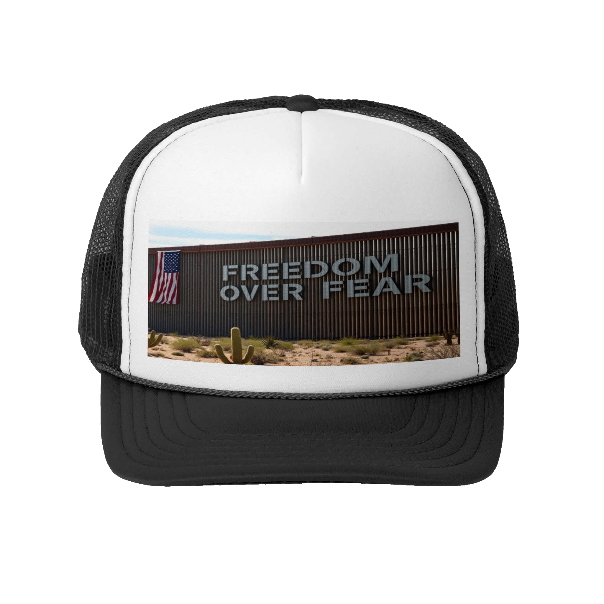 FREEDOM OVER FEAR: Trucker Hat F6