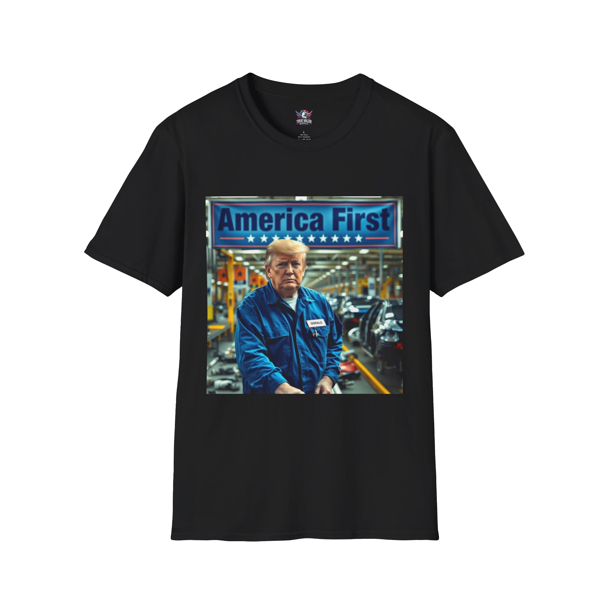 AMERICA FIRST : Trump Auto Men's Tee D4