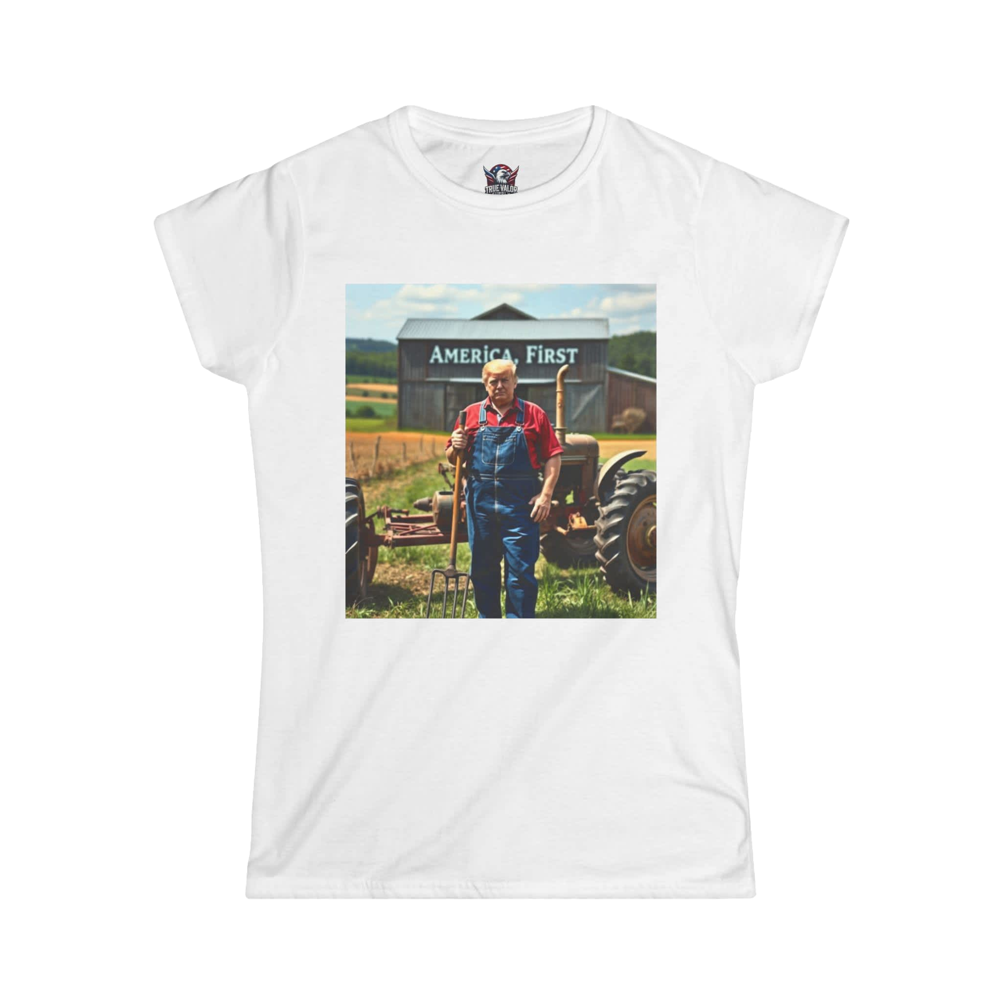 AMERICA FIRST : Farmer Trump Women's Tee A1