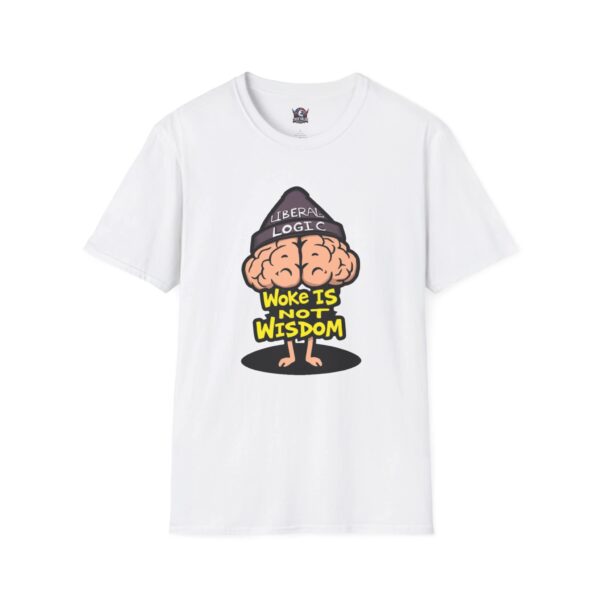 WOKE ISN'T WISDOM :  Liberal Logic Brain Men's Tee B2