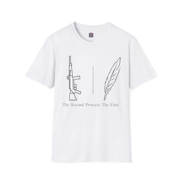THE SECOND PROTECTS THE FIRST: Men's Tee A1