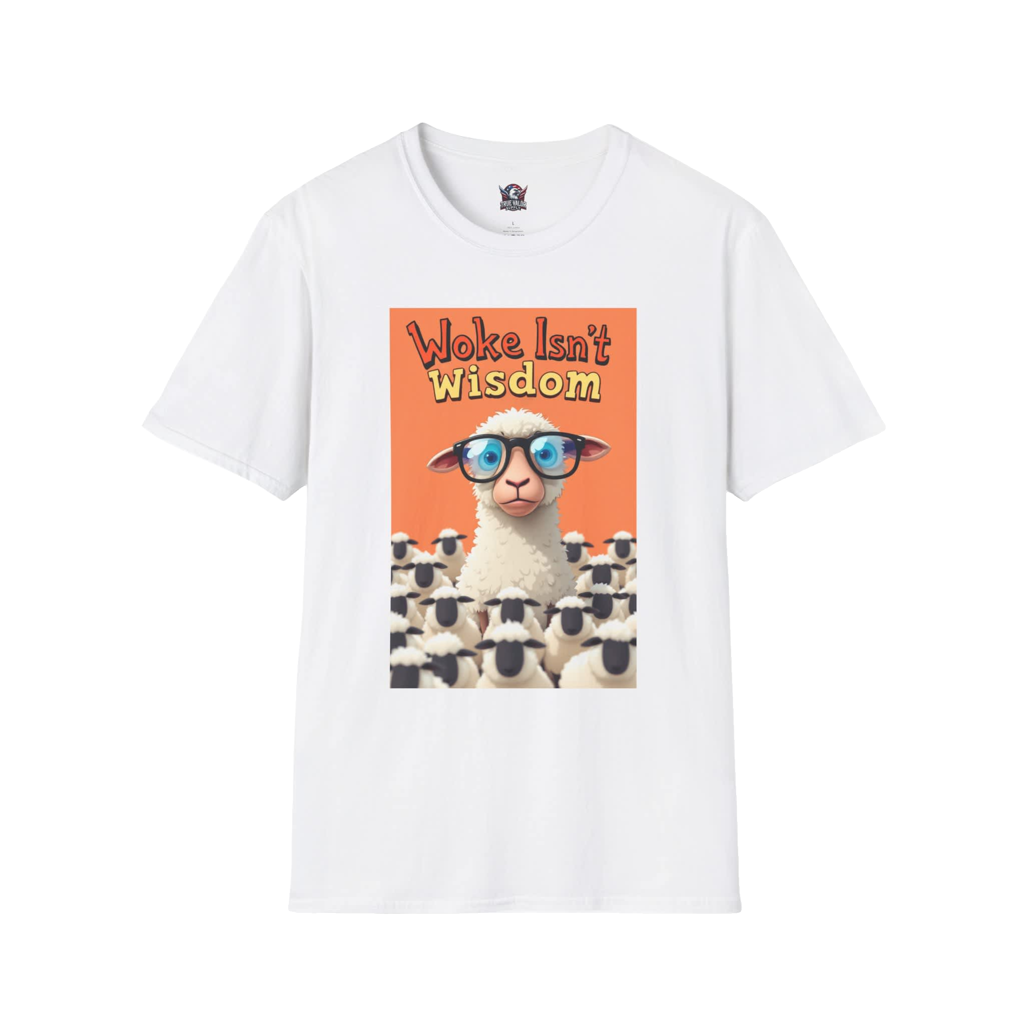 WOKE ISN'T WISDOM :  Sheep Men's Tee A1