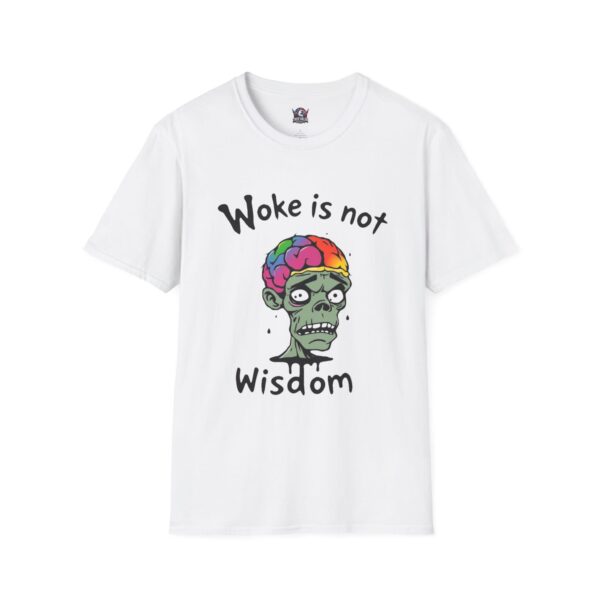 WOKE ISN'T WISDOM :  Zombie Brain Men's Tee F6