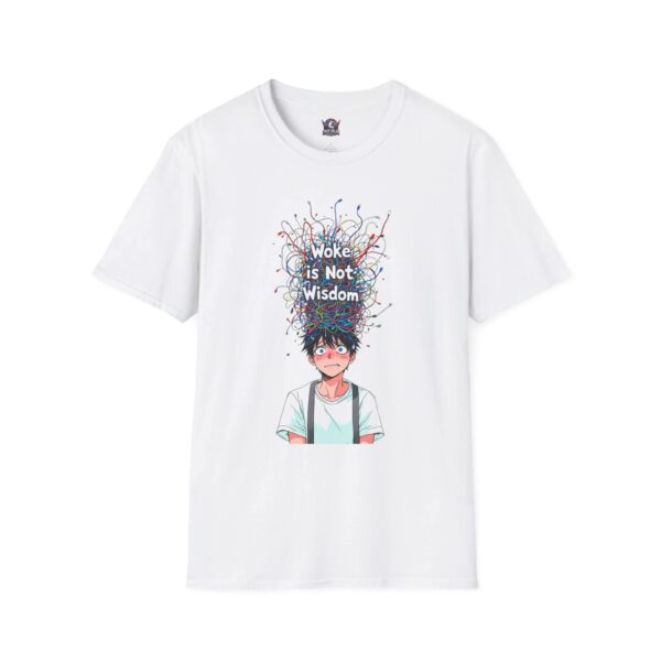 WOKE ISN'T WISDOM :  Scrambled Head Men's Tee C3