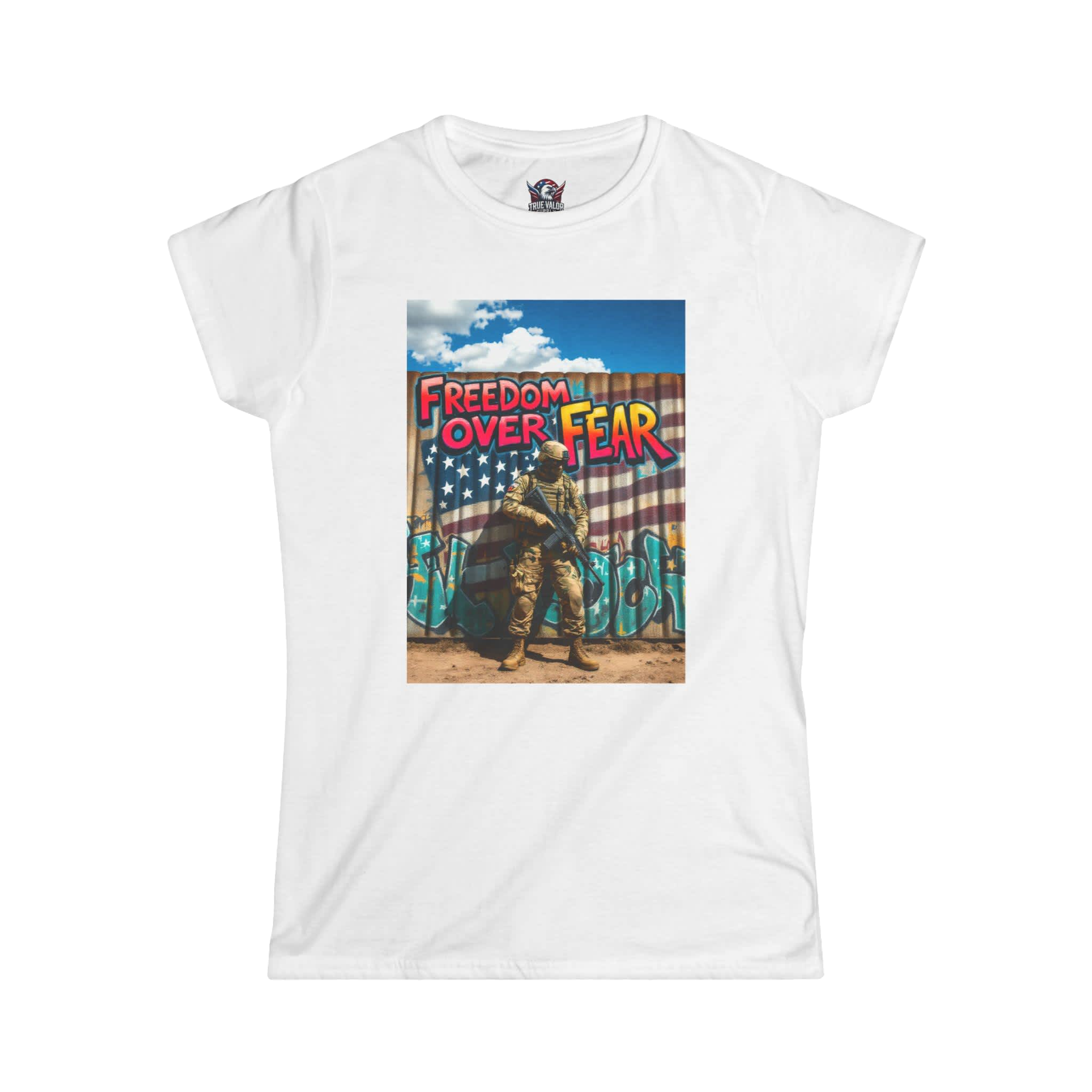 FREEDOM OVER FEAR : Secure Border Women's Tee C3