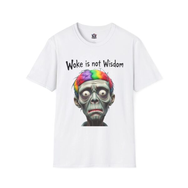 WOKE ISN'T WISDOM :  Zombie Brain Men's Tee A1