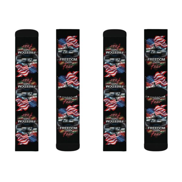 FREEDOM OVER FEAR: Unisex Socks A1