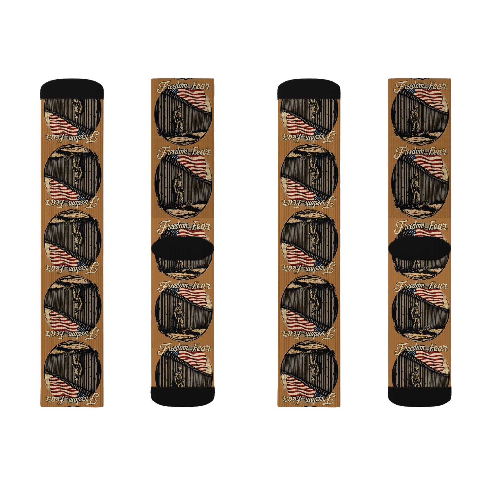 FREEDOM OVER FEAR: Unisex Socks B2