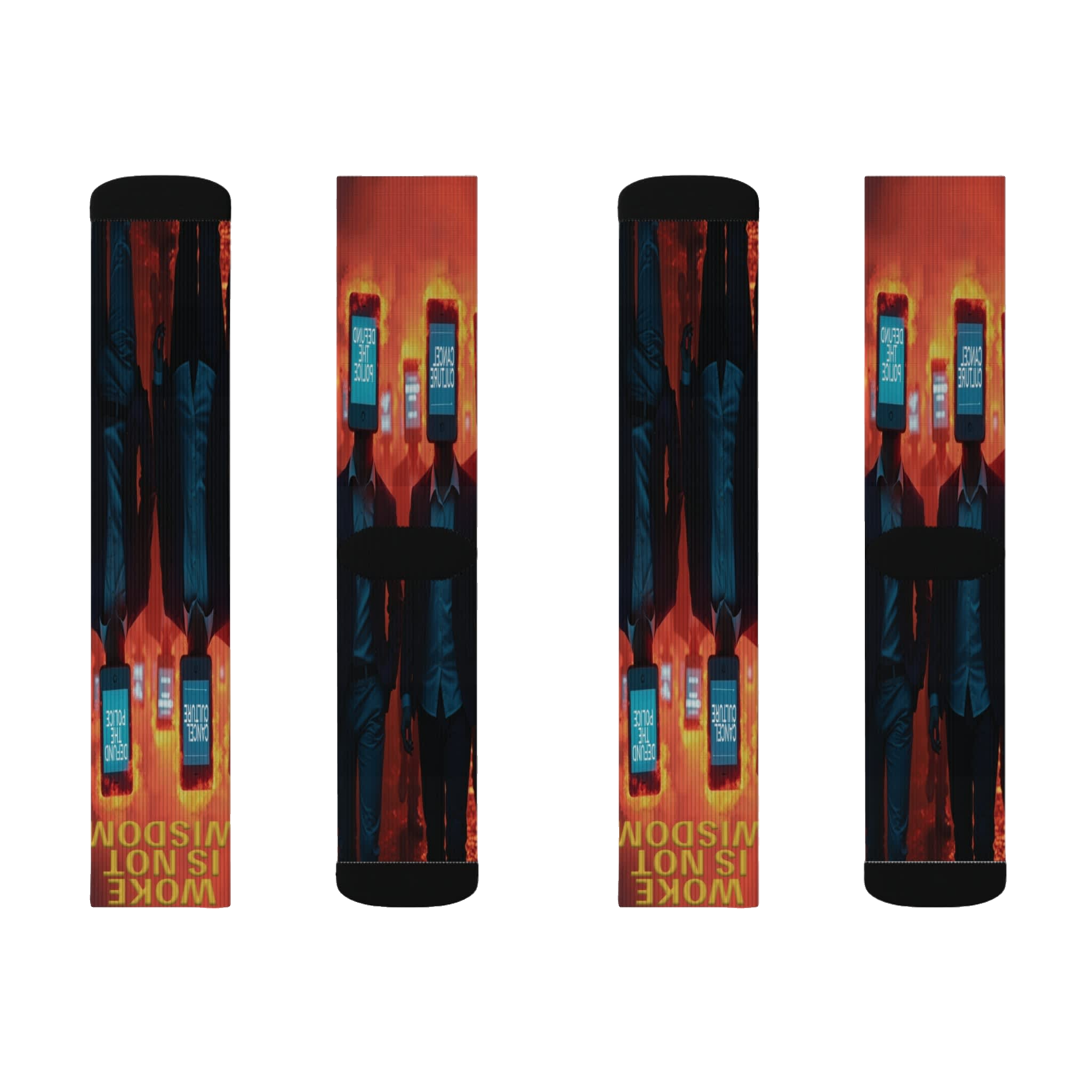 WOKE IS NOT WISDOM: Unisex Socks A1