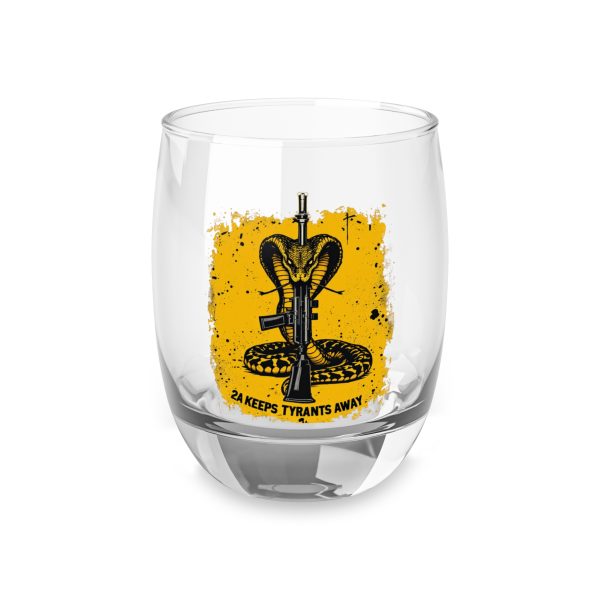 2A Keeps Tyrants Away Whiskey Glass