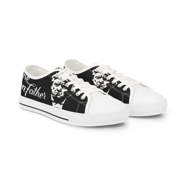 DONFATHER: Black Low Top Shoe