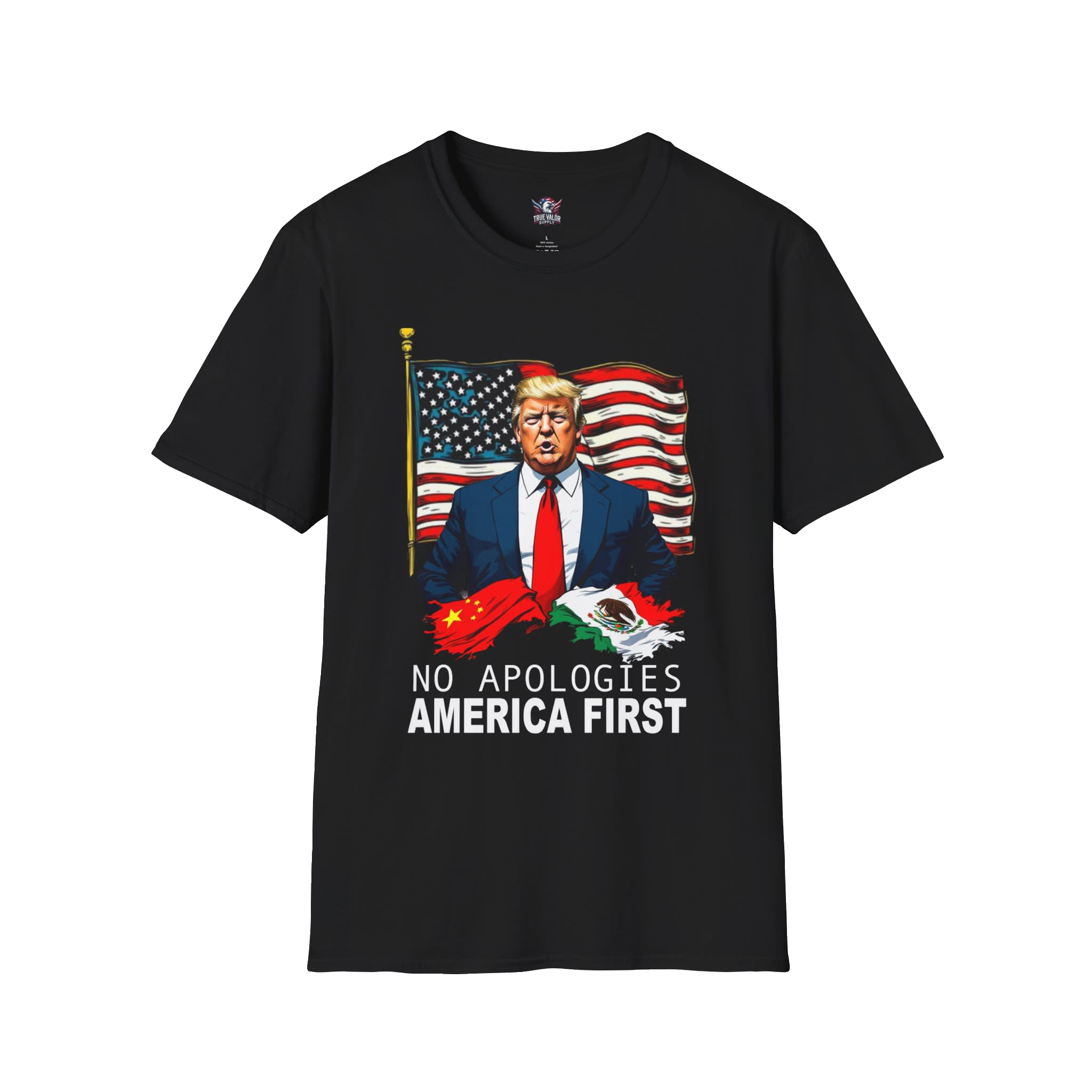AMERICA FIRST COLLECTION: Patriotic Trump Mens Tee C3