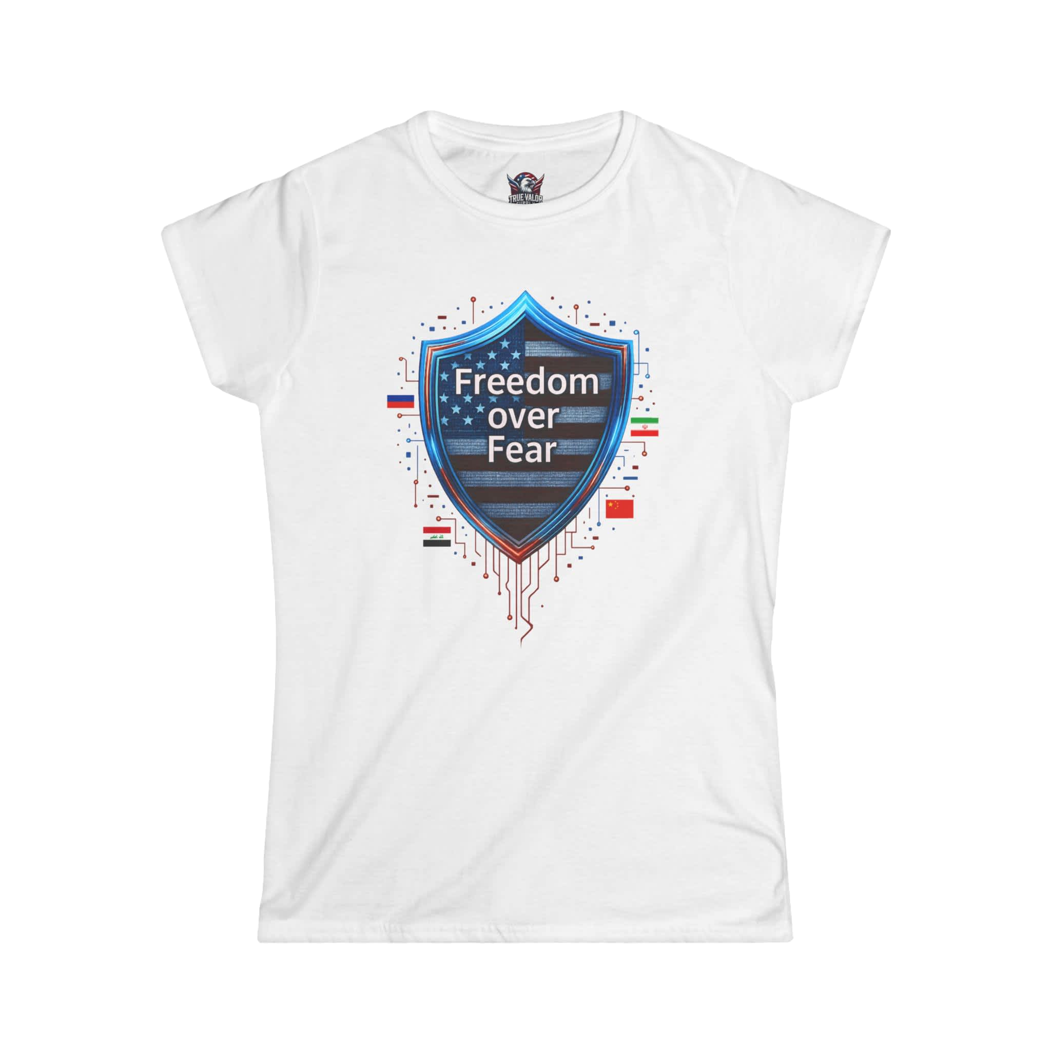 FREEDOM OVER FEAR : Cyber Security Women's Tee A1