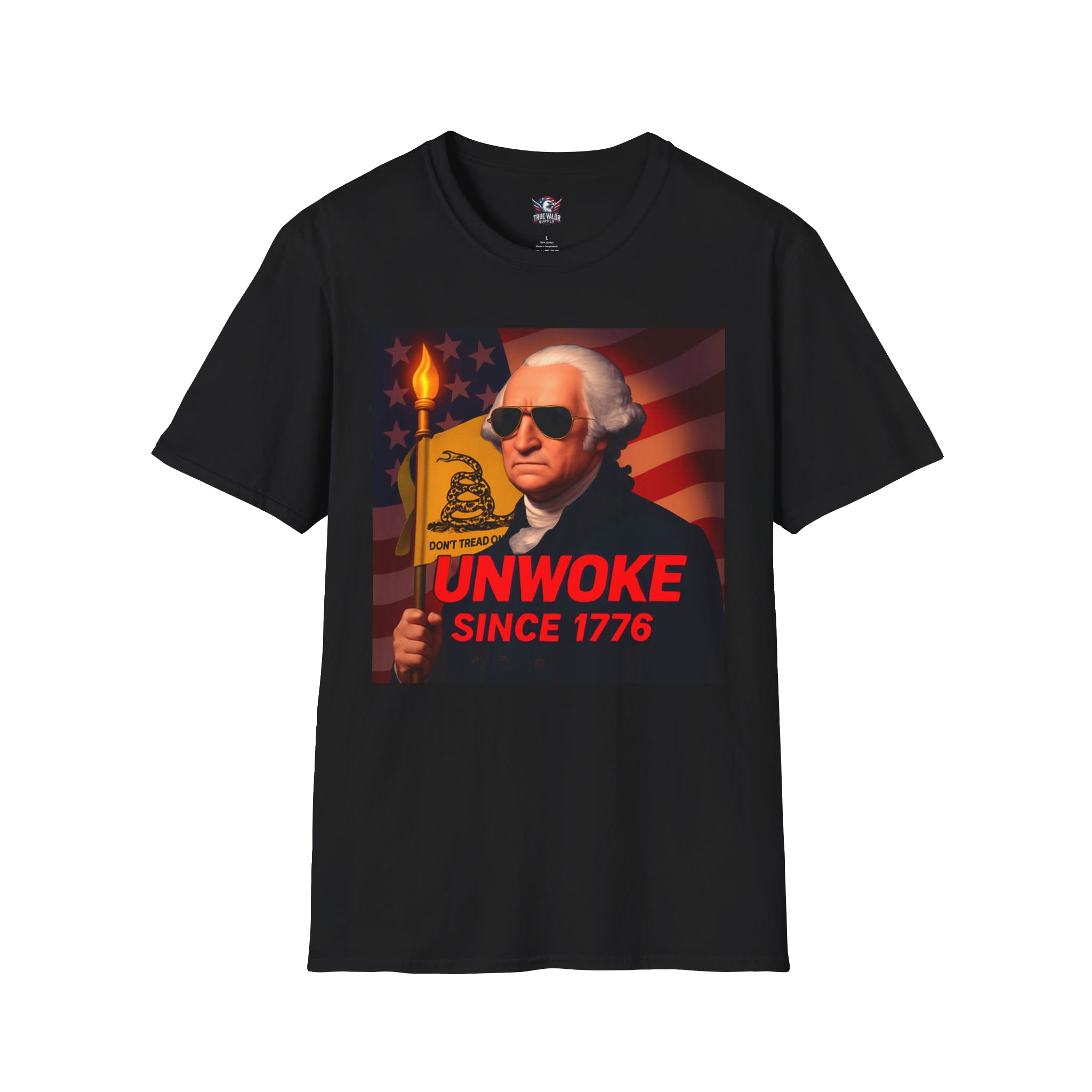 UNWOKE SINCE 1776: Mens Tee A1