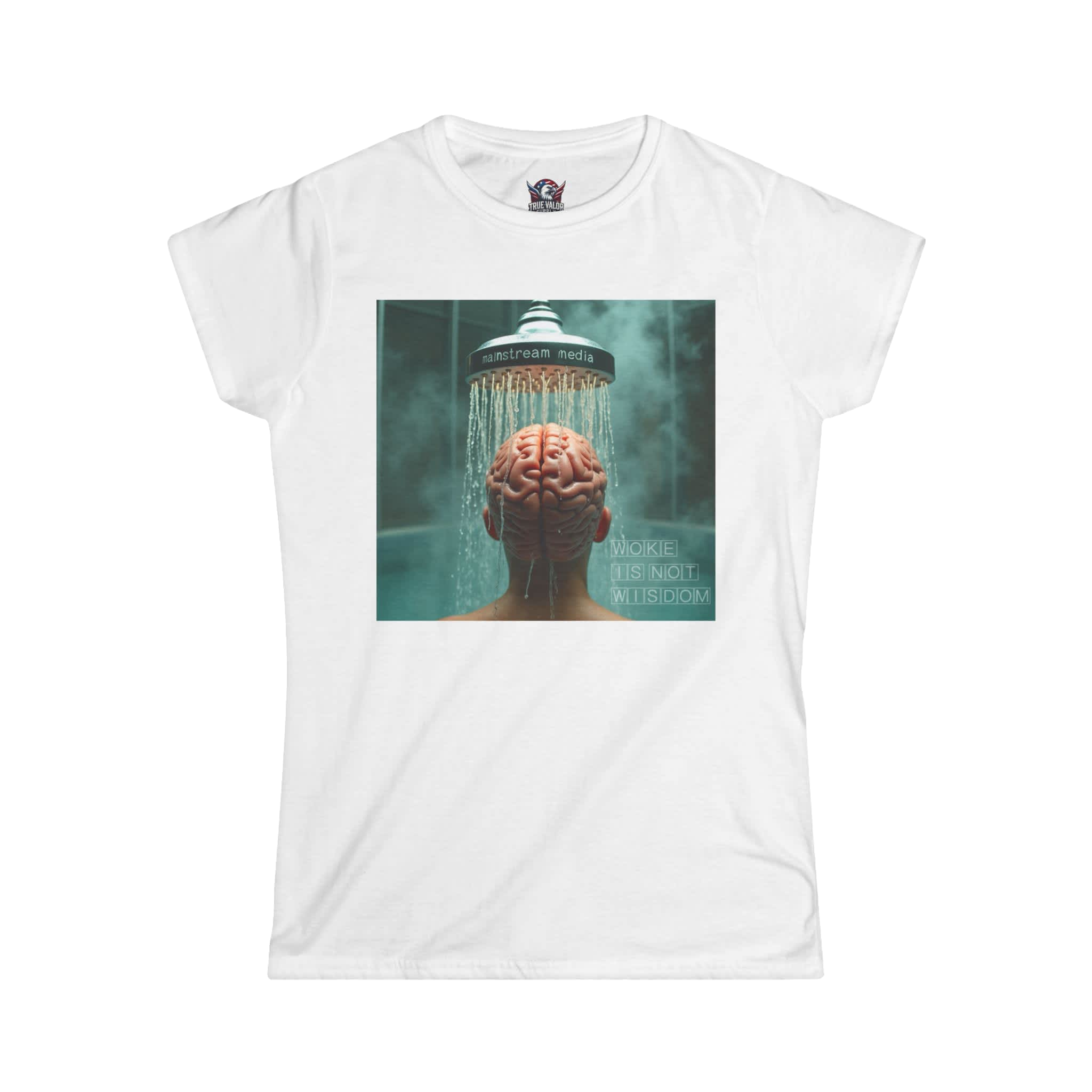 WOKE ISN'T WISDOM COLLECTION: Shower Wash Women's Tee J10